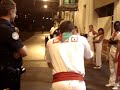 F�tes de Bayonne, conversation avec les CRS