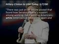 Hillary Clinton boasts of support from white Americans