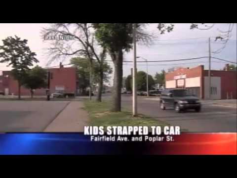 Indiana Couple Arrested For Strapping Kids On Car