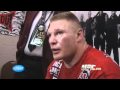 UFC 116 Brock Lesnar post fight backstage interview.