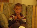 Five year old Forest knitting