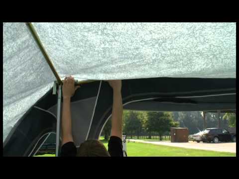 how to attach awning to caravan