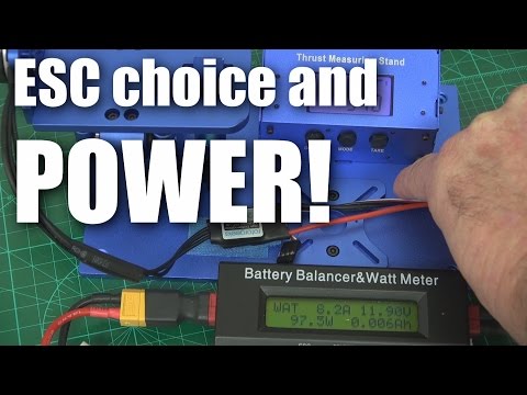 Does ESC choice affect motor power?