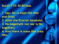 Surah 112 in Response to a Muslim Apologist