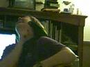 davinci the blue crowned conure laughing as we are playing getcha.