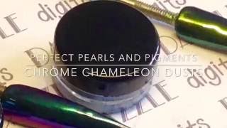 NEW mirror chameleon chrome effect pigments from glitter-chic-nails! Demo and tutorial