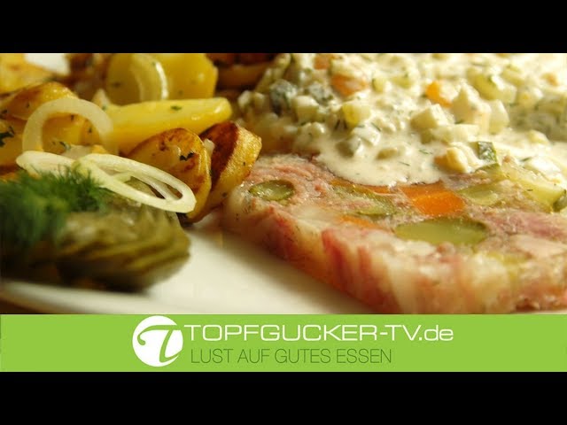 Spreewälder Gurkensülze mit Bratkartoffeln und Remouladensoße | Rezeptempfehlung Topfgucker-TV