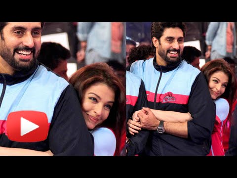 Aishwarya Rai & Abhishek Bachchan - PDA moments | Pro Kabaddi League