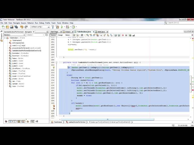 Tutorial Netbeans 8 0 2 | tutorial jtable membuat tabel menu makanan di netbeans 8 0 Tutorial Netbeans 8 0 2 | tutorial jtable membuat tabel menu makanan di netbeans 8 0