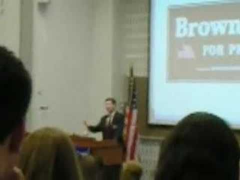 Senator Brownback at The Catholic ...