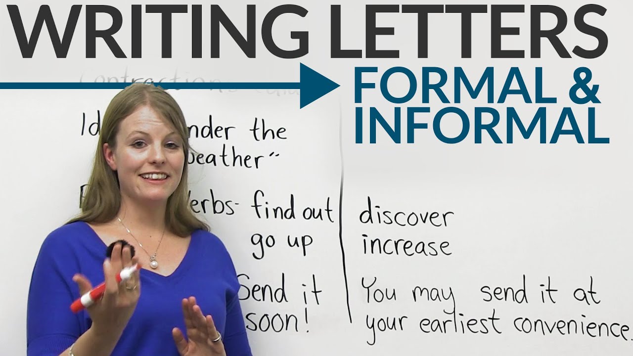 Writing Letters: formal & informal English · engVid