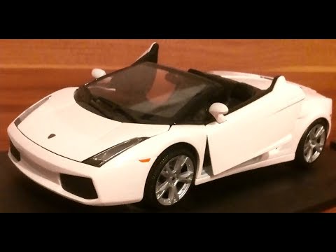 LSD Lambo Doors Flügeltüren am Lamborghini Gallardo Spyder Weiß Modellauto 1:18
