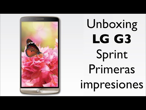 Unboxing LG G3 dorado - Primeras Impresiones Sprint