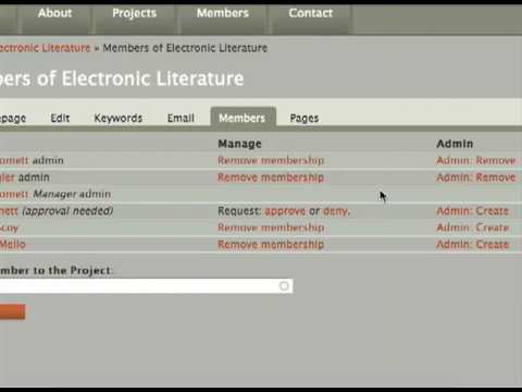 Tutorial 5: Managing Project Members