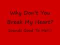 Spectacular- Break My Heart Lyrics
