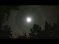 Chemtrails all day, Lunar Ring at night over Camp Pendalton, CA