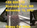 a couple of csx freights just before they pass
