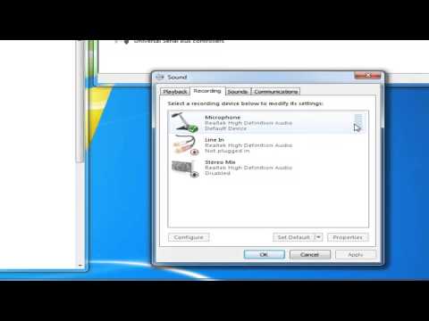 how to troubleshoot microphone windows 7