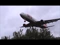 Airbus A330 landing in Berlin-Tempelhof