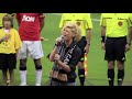 Kimberly Caldwell at 2010 MLS All-Star Game with Manchester United in Houston