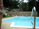 Mojo and the pool