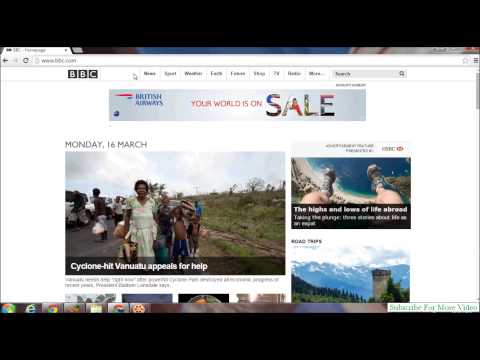 how to set bbc homepage