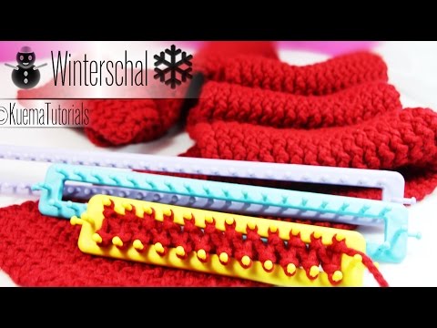 Knitting Loom - einfacher kuscheliger Winterschal