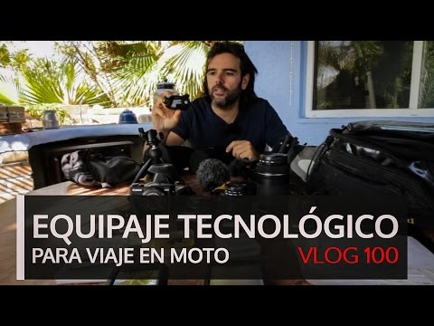 Equipaje tecnológico para viaje en moto. Vlog #100