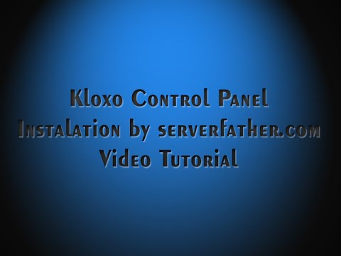 how to install kloxo control panel