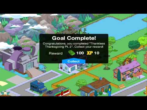how to collect turkeys simpsons tapped out