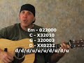 Beginner acoustic guitar lesson on strumming chords rhythms Beginner acoustic guitar lesson on strumming chords rhythms