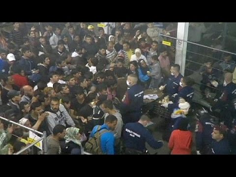 З`явилося шокуюче відео як годують біженців в Угорському таборі для біженців
