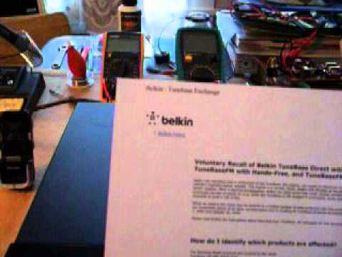 how to turn on belkin fm transmitter