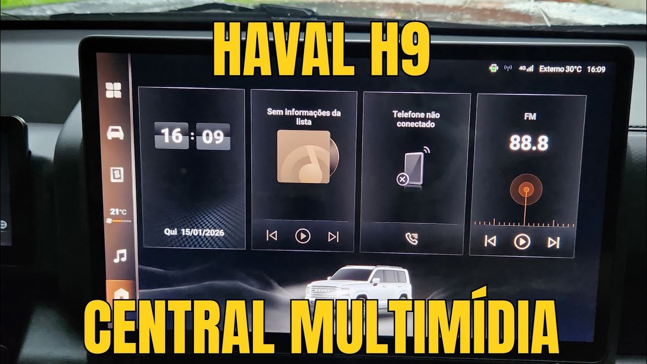 GWM Haval H9 - Central multimídia em detalhes