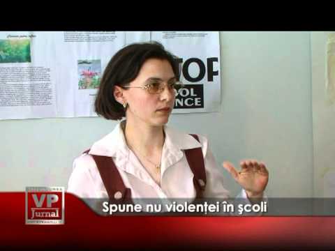 Spune nu violenţei în şcoli