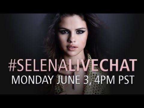 #selenalivechat — Monday June 3, 4pm PT!