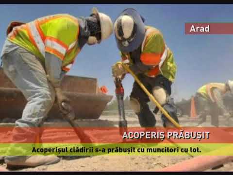 Muncitori răniți în urma prăbușirii unui acoperiș