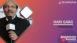 Hari Garg at Blockchain Summit India 2019