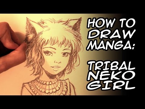 how to draw neko k