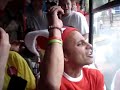En route to the stadium