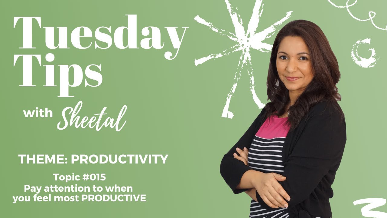 Productivity Matters! | Pay attention to when you feel most PRODUCTIVE - Lybra Tip #015