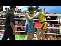 Claire ( Tiger Muay Thai ) wins by TKO @ Queens Cup 2009, Bangkok, Thailand