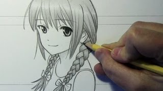 Drawing Time Lapse: Girl with Braids