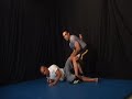 Single leg with leg on outside - sweep finish