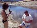 La Flencha pescando en Burguillo