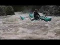 Montana Whitewater Raft Company uses a safety Cataraft to accompany high water raft trips. Our Master Safety Cat Man is Steve Abbot who is an expert catarafter and raft guide. House Rock rapid on the Gallatin River is a small section of a continuous mile long stretch of whitewater known as the 