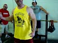 Chris Mason, Phil Harrington, and Justin Tooley at Westside doing a very unique exercise.