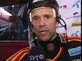 Tommy Sjödin efter Brynäs självmål. Tommy Sjödin efter Brynäs självmål.