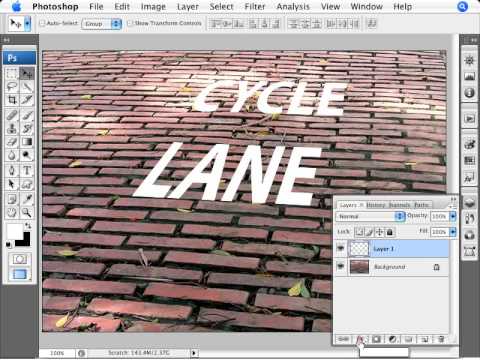Learn Photoshop - how to write on the walls: Cycling | Part 1