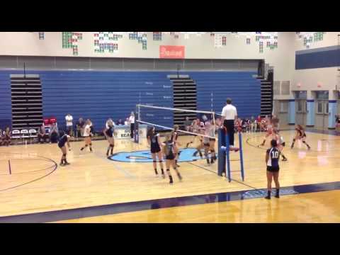Roullier - Kazlyn Roullier #6 wearing the white headband OH/ OPP Central Valley High school volleyball 6'0